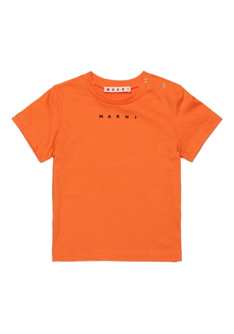 T-shirt con logo MARNI KIDS | M01785 M00RF0M436